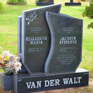 WALT Jacobus Stefanus, van der 1943- &amp; Elizabeth Maria 1946-2009