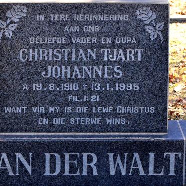 WALT Christian Tjart Johannes, van der 1910-1995