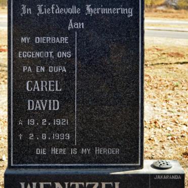 WENTZEL Carel David 1921-1999