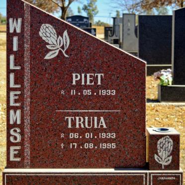 WILLEMSE Piet 1933- &amp; Truia 1933-1995