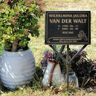 WALT Wilhelmina Jacoba, van der 1928-2006