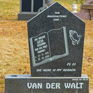 WALT Lucia Susanna, van der nee HARMSE 1919-2006
