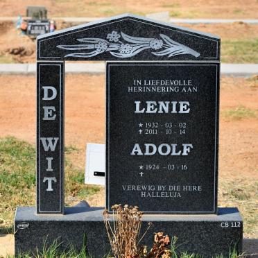 WIT Adolf, de 1924- &amp; Lenie 1932-2011