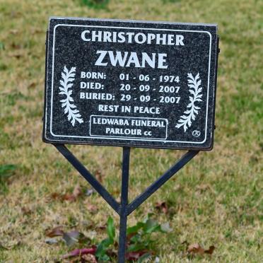 ZWANE Christopher 1974-2007