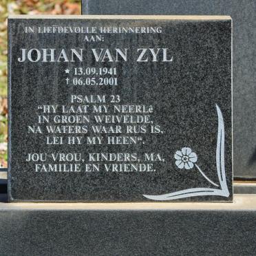ZYL Johan, van 1941-2001