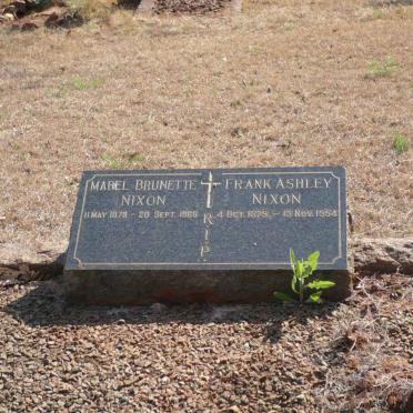 NIXON Frank Ashley 1879-1954 &amp; Mabel Brunette 1879-1966