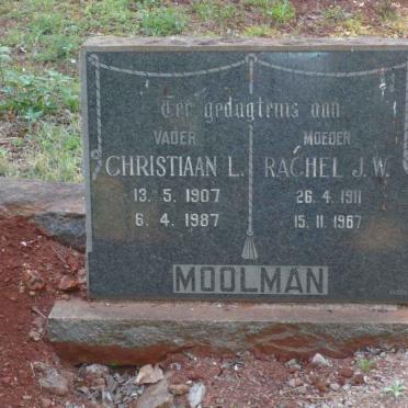 MOOLMAN Christiaan L. 1907-1987 &amp; Rachel J.W. 1911-1967