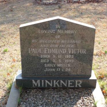 MINKNER Paul Edmund Victor 1925-1993