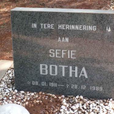 BOTHA Sefie 1911-1989