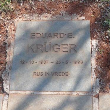 KRUGER Eduard E. 1907-1998