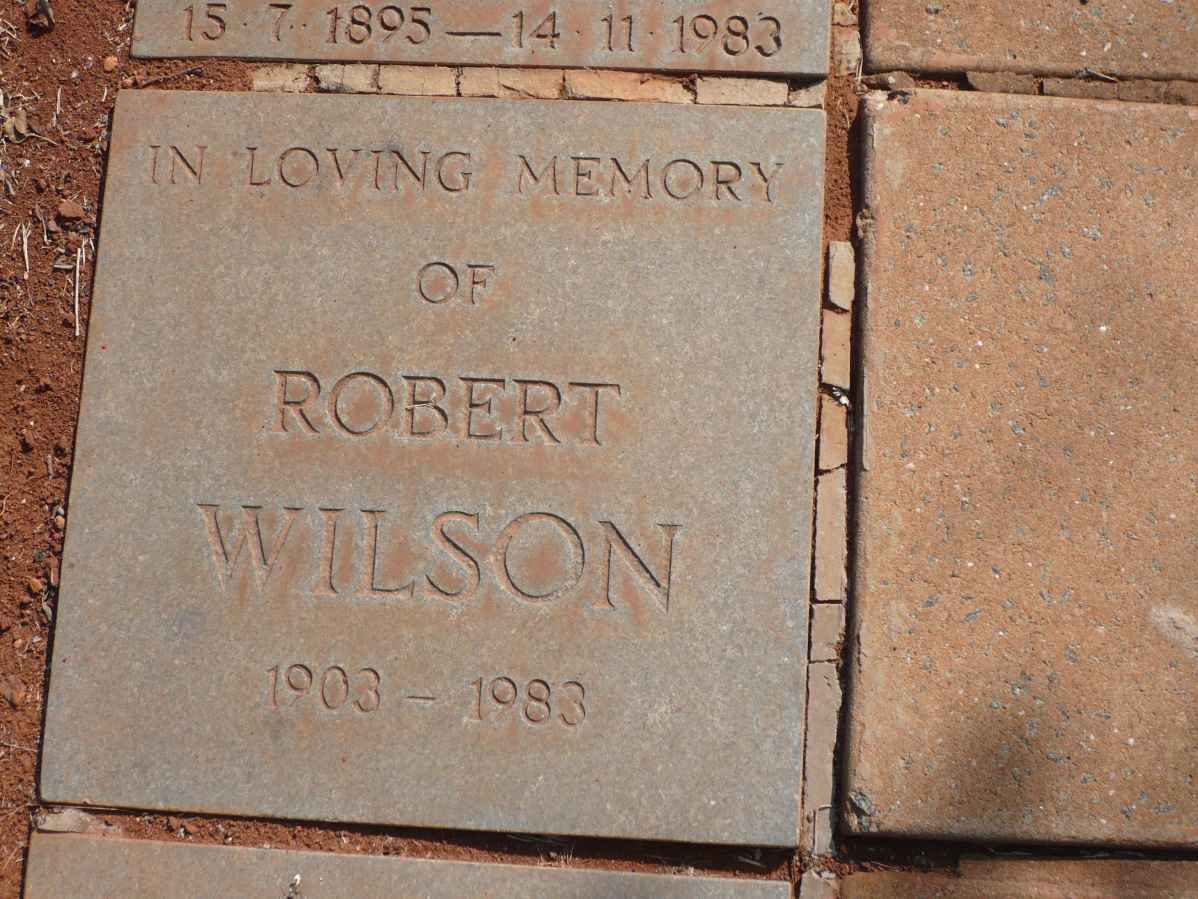 WILSON Robert 1903-1983