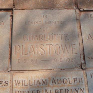 PLAISTOWE Charlotte 1901-1987