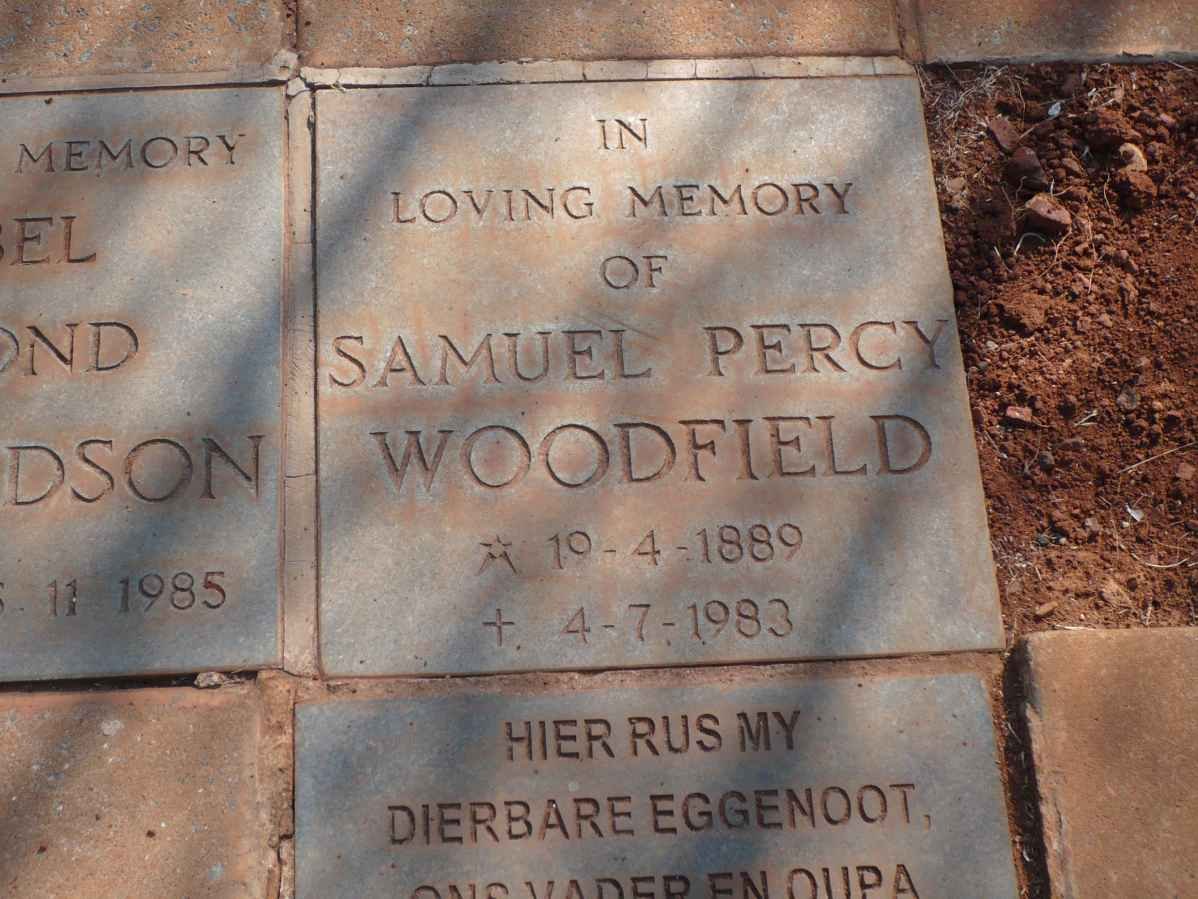 WOODFIELD Samuel Percy 1889-1983