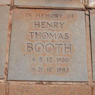 BOOTH Henry Thomas 1930-1983