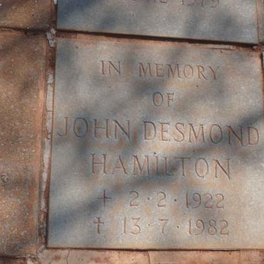 HAMILTON John Desmond 1922-1982