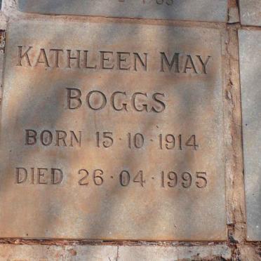BOGGS Kathleen May 1914-1995