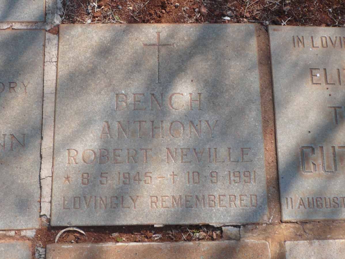 BENCH Anthony Robert Neville 1945-1991