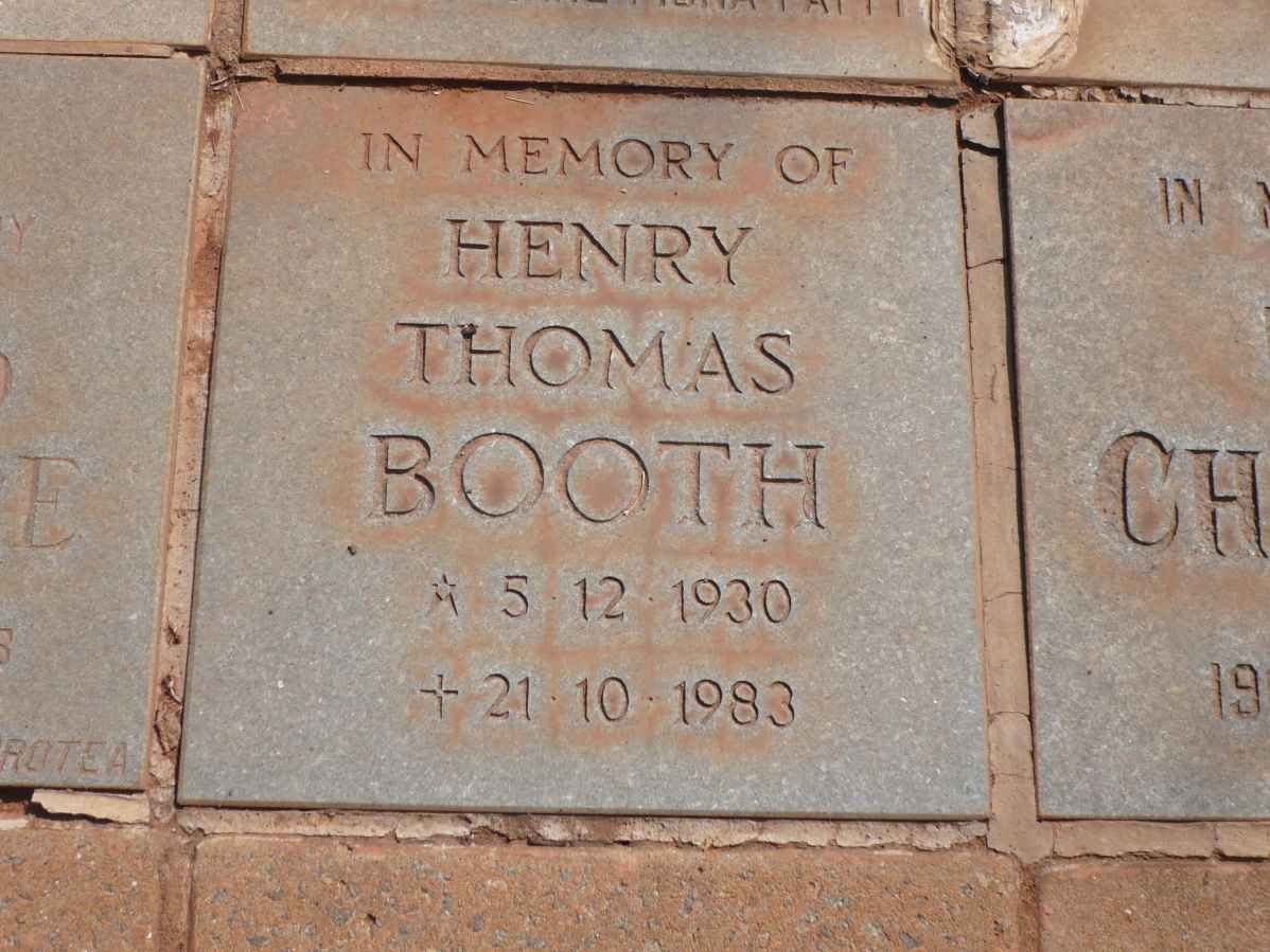BOOTH Henry Thomas 1930-1983