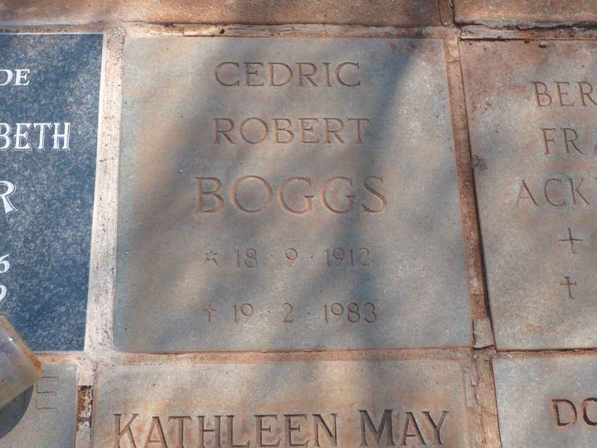 BOGGS Cedric Robert 1910-1983