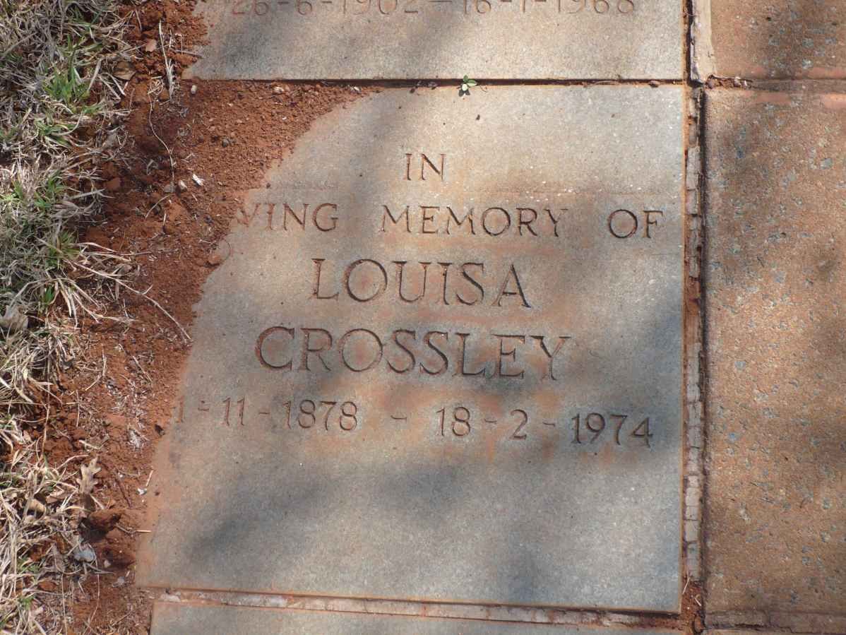 CROSSLEY Louisa 1878-1974