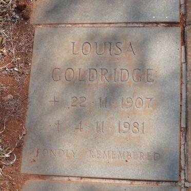 GOLDRIDGE Louisa 1907-1981