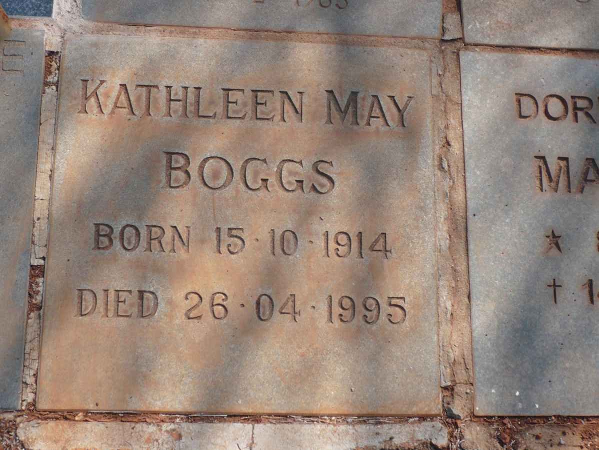 BOGGS Kathleen May 1914-1995