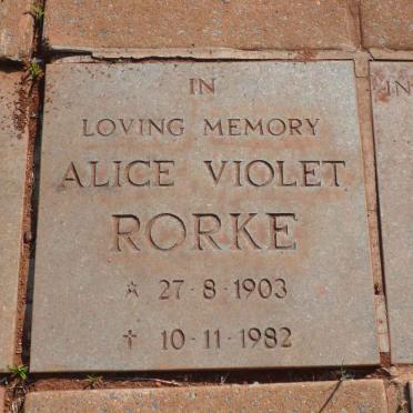 RORKE Alice Violet 1903-1982