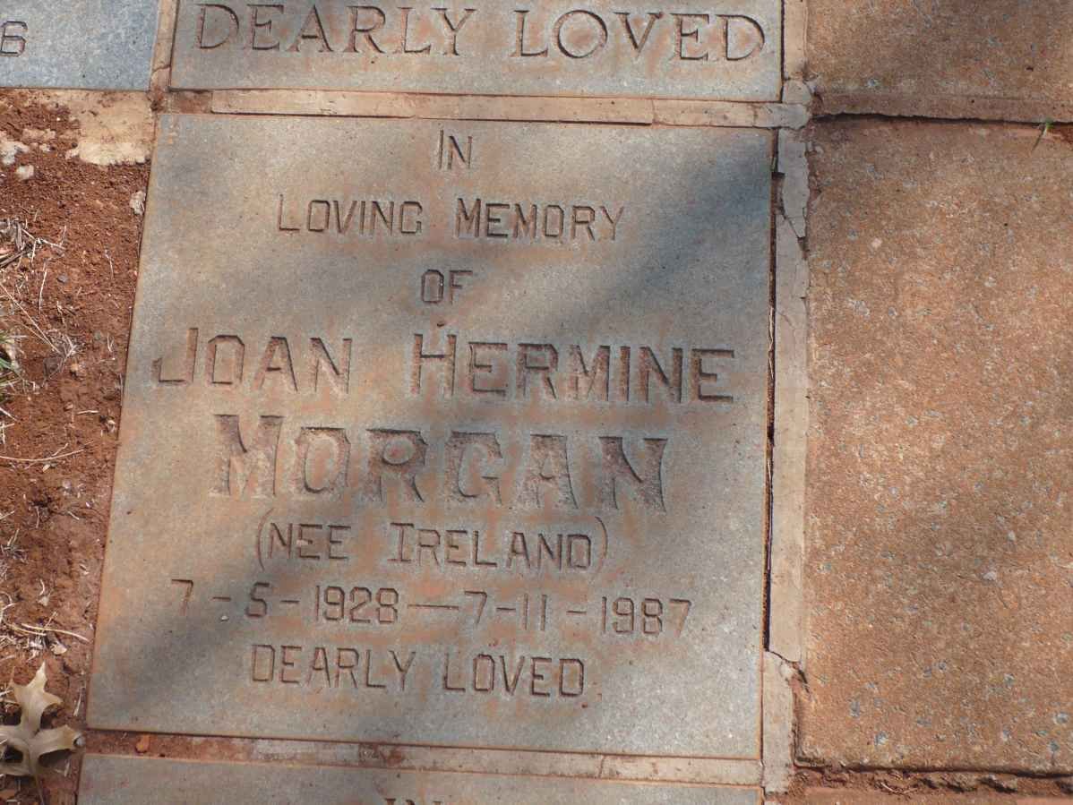 MORGAN Joan Hermine nee IRELAND 1928-1987