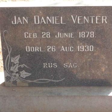 VENTER Jan Daniel 1879-1930