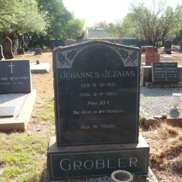 GROBLER Johannes Jezaias 1871-1963