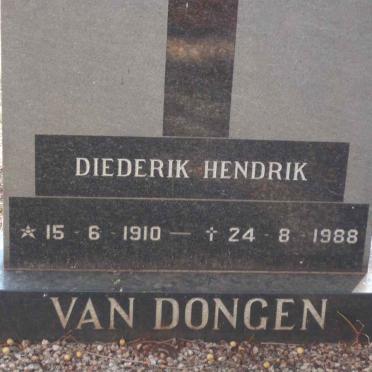 DONGEN Diederik Hendrik, van 1910-1988