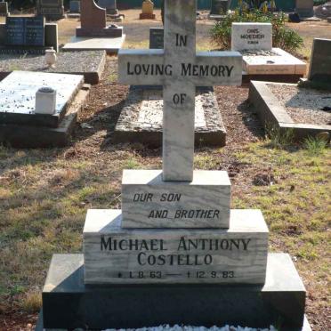 COSTELLO Michael Anthony 1963-1983