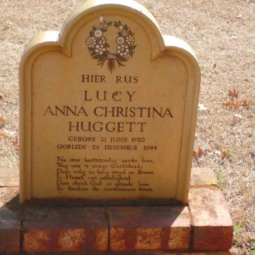 HUGGETT Lucy Anna Christina 1920-1944