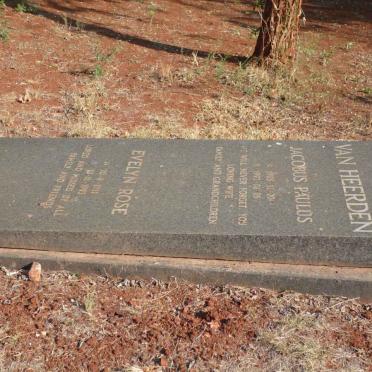 HEERDEN Jacobus Paulus, van 1905-1992 &amp; Evelyn Rose 1911-1993