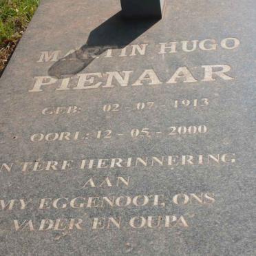 PIENAAR Martin Hugo 1913-2000 &amp; Aletta Maria BAARD 1918-2003