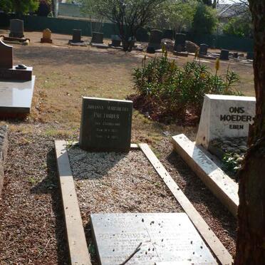 PRETORIUS Gert Petrus 1921-1996 &amp; Anna Francina PRETORIUS 1925-1988 :: PRETORIUS Petrus Gerrit 1985-2000