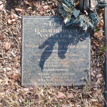 LINDE Elizabeth Helena, van der nee GOUWS 1962-2001