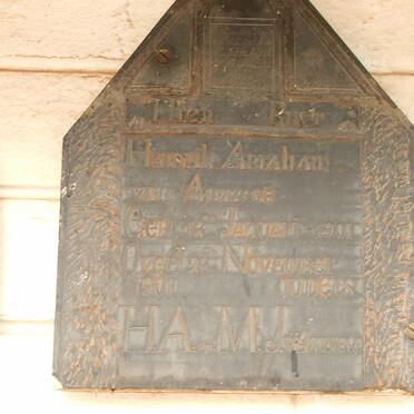 ASWEGEN Hendrik Abraham 1901-1901