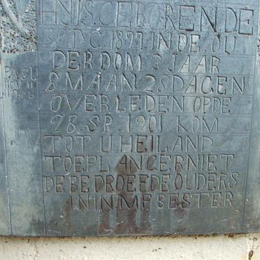 BESTER Izak Andries 1897-1901