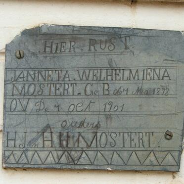 MOSTERT Janneta Welhelmiena 1893-1901