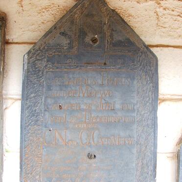 MERWE Gerhardus Petrus, van der 1901-1901