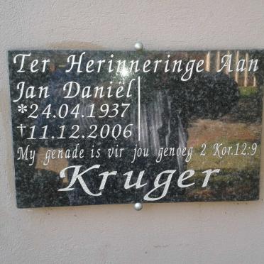 KRUGER Jan Daniel 1937-2006