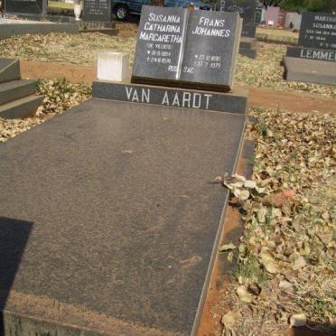 AARDT Frans Johannes, van 1890-1979 &amp; Susanna Catharine Margaretha 1894-1974