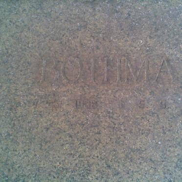 BOTHMA ? 1938-1984