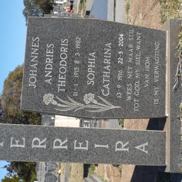 FERREIRA Johannes Andries Theodoris 1915-1982 &amp; Sophia Catharina 1916-2004