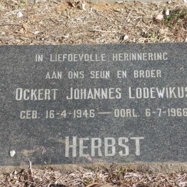 HERBST Ockert Johannes Lodewikus 1946-1966