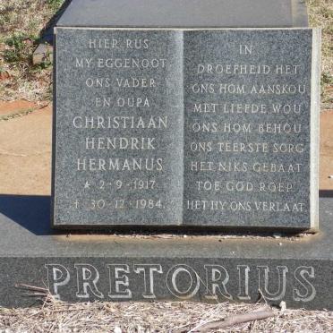 PRETORIUS Christiaan Hendrik Hermanus 1917-1984