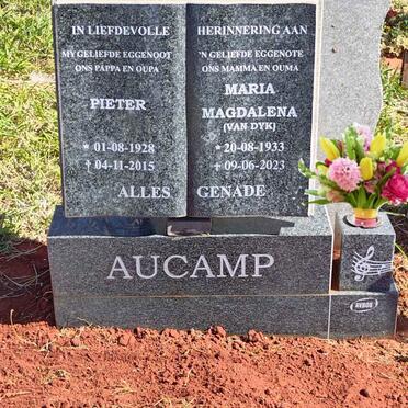 AUCAMP Pieter 1928-2015 &amp; Maria Magdalena VAN DYK 1933-2023
