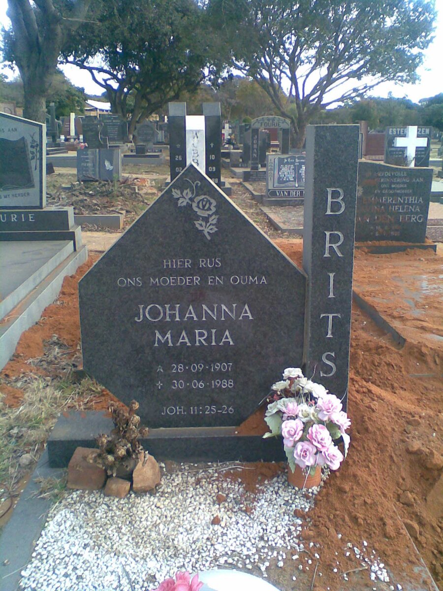 BRITS Johanna Maria 1907-1988