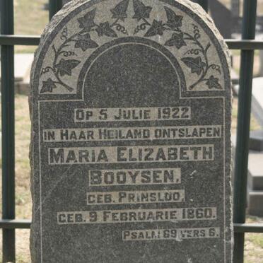 BOOYSEN Maria Elizabeth nee PRINSLOO 1860-1922